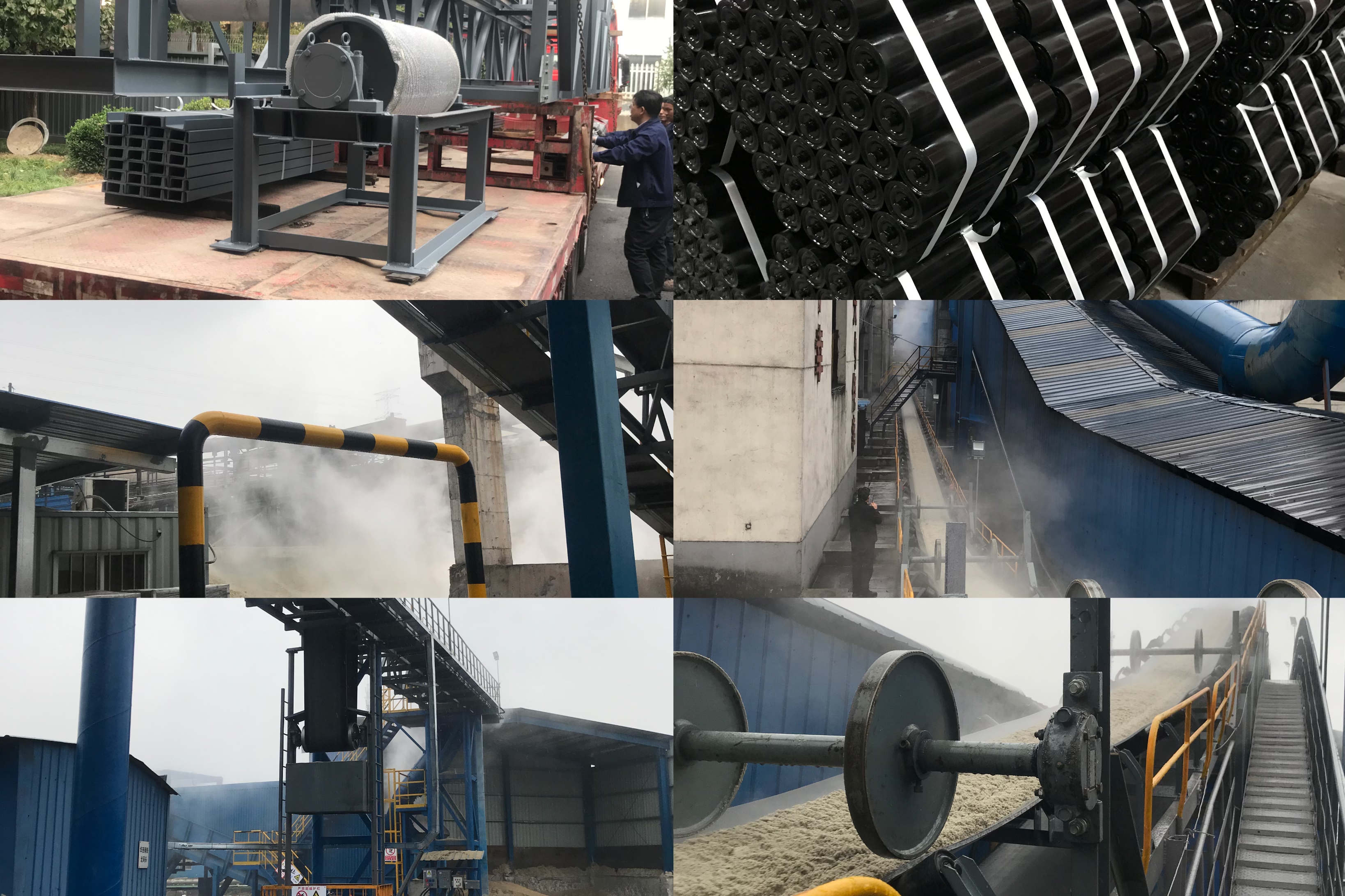 Belt conveyor produksyon, pag-install, commissioning